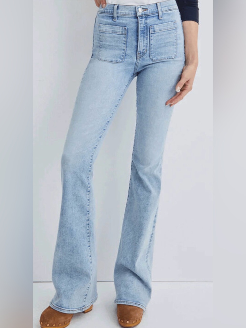 Veronica Beard Florence Flare Jeans in Cape